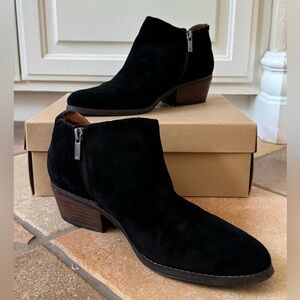 Pre-Owned Lucky Brand Black Ankle Booties Size 9